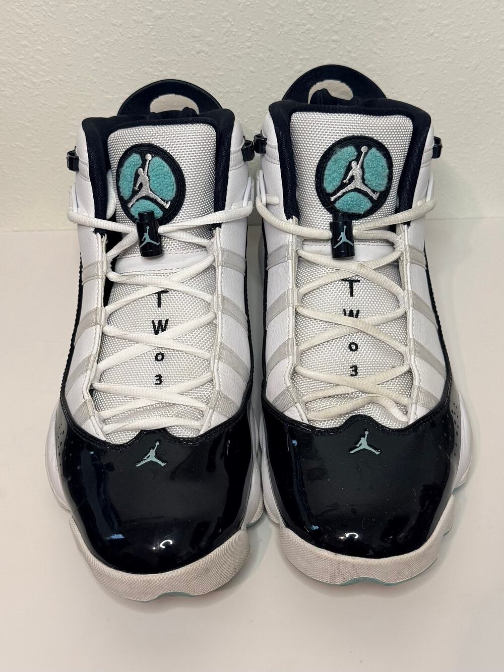 Nike Jordan 6 Rings White Tropical Twist Black 322922-115 - Men's Size 11